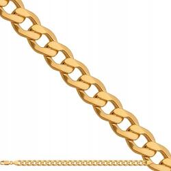 Lovrin 585-ös arany lapos páncél karlánc vágott oldalakkal, 11.40g, R22 ajándék