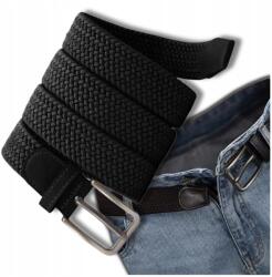 EdiBazzar Rugalmas fonott erős öv nadrághoz, fekete elegáns (Elastyczny elegancki mocny pasek pleciony)