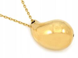 Lovrin Ezüst nyaklánc, 925-ös, aranyozott, csepp alakú, 2.74g, 45-ös méret, ajándékba (62569098)