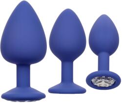 CalExotics Set 3 Dopuri Anale Cheeky Gems Silicon Albastru
