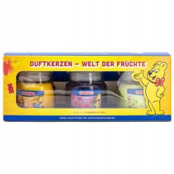 HARIBO Ajándék szett illatgyertyák kókusz trópusi illatok Haribo 3x85g (4260725363552)