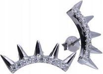 Lovrin Ezüst fülbevaló 925 fehér cirkónia kövekkel, 3, 60g, női, ezüst, látványos (Lovrin 48203)