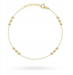 Lovrin Arany karkötő 585 14kt gyémántcsiszolású golyókkal, állítható láncon (Lovrin)