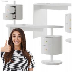 Vicco Fehér Íróasztal Lányos Fésülőasztal 2 Fiókkal Sminkasztal Asztal Íróasztal (MOBEL 6325 w kolorze Białym)