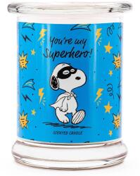 Peanuts Illatos gyertya üvegben ajándék ötlet You're my superhero Peanuts Snoopy (4262399023664)