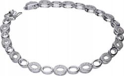 Lovrin 925-ös ezüst karkötő, kör alakú, cirkónia kövekkel és divatos medálokkal (Lovrin 53988)