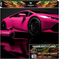 Színes Ppf Fólia Phoenix Protect Autó Színváltó Bootroot Lila (Folia PPF Bootroot Purple 152cmx16m)