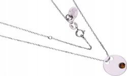 Lovrin Ezüst nyaklánc 925-ös finomságú, borostyán köves, 2, 05g, finom, ajándéknak is kiváló, divatos (Lovrin 53565)