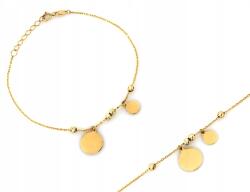 Lovrin Arany karkötő lánc, 375-ös finomságú (9k), 1, 12g, golyókkal és medálokkal, 19 cm (61225569)