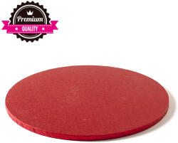 Decora Platou Tort Rotund Rosu, O 25 x H 1.2 cm (931953) Tava