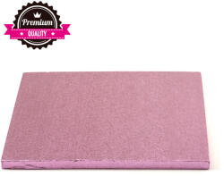Decora Platou Tort Patrat Roz, 30 x 30 x H 1.2 cm (931812) Tava