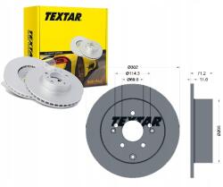 Textar 92166103 féktárcsa (1db)