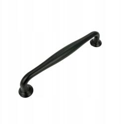 B&B Fekete bútorfogantyú 128 mm alumínium fogantyúk szekrényekhez fiókokhoz bútorokhoz (U105 L128 CZ)