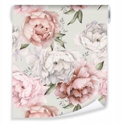 Wallarena Tapéta Virágok Bazsarózsa Rózsák Fali Tapéta Flizelin Fali Hálószoba (Tapeta Na Ścianę Tapety Ścienne 1044)
