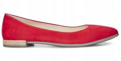 Ecco Shape Pointy női balerinacipő, piros, bőr, nubuk, 35-ös méret (26282302466)