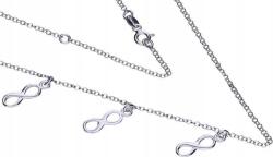 Lovrin 925-ös ezüst nyaklánc végtelen jellel, 3, 07g, finom, divatos ajándék (Lovrin 51943)