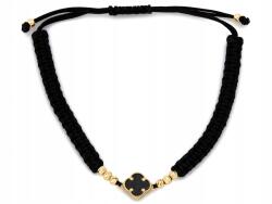 Lovrin Arany karkötő 585 14k virág gömbökkel 1, 38g fekete zsinór 9mm ajándékba (62174718)