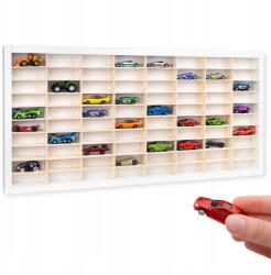 Creative Deco Nagy méretű fa aprócikk tároló polc, vitrin, 80 rekeszes gyűjtőtartó (X002AOP04X)