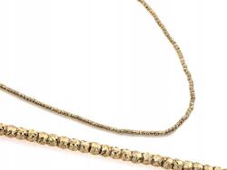 Lovrin Finom, 585-ös arany nyaklánc fényes golyókkal r47 tökéletes ajándék (Lovrin)