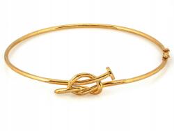 Lovrin Modern arany 585 14k karkötő szög merev fényes karika 3.72g