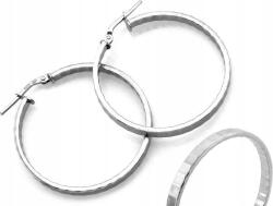 Lovrin Női fülbevaló 925-ös ezüst karika, díszített, elegáns, divatos, ajándéknak