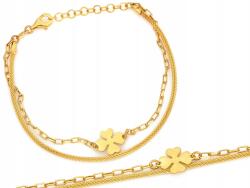 Lovrin Ezüst karkötő aranyozott 925-ös négylevelű lóherével 2, 85g 20-as méret ajándékba (60067958)