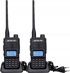 Retevis RT85 Walkie Talkie Nagy Hatótávolságú Rádió, Uhf Vhf, Rádiókészülék (A9195BX2)