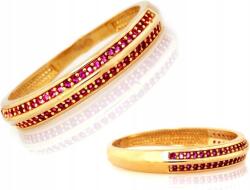 Lovrin Arany gyűrű 585 piros cirkónia kövekkel díszítve r11 ajándékdoboz