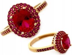 Lovrin Arany gyűrű markíza rózsaszín cirkóniákkal r20 585 elegáns női