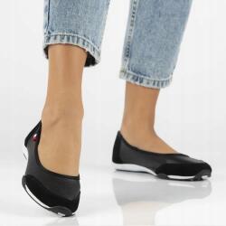 Filippo Sport Balerina Cipő Női Filippo DP142 Kényelmes Fekete Bőr (DP142/23 BK)