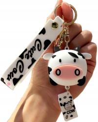 EdiBazzar Kulcstartó Tehén Csokornyakkendő Ajándék kulcstartó táska női kézitáska fehér (5905884053539)