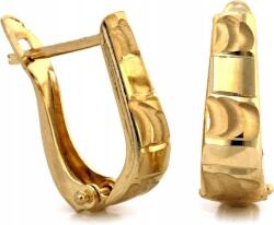 Lovrin Arany női fülbevaló 585 elegáns vesszők aranylemezekből 14k arany (Lovrin 57590)