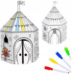  Művész Készlet Színezéshez Festéshez Sátor Ház Összecsukható Karton