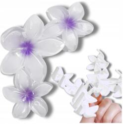  Hajcsat, virágos hajcsipesz Plumeria virág dísz, nagy csipesz, ajándék (Spinka do włosów hawajski styl duża szczęka)