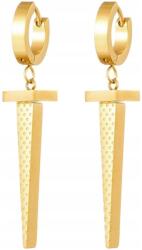  Aranyozott Arany Színű Fülbevalók Sebészeti Acélból