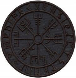  2AFTER1 tépőzáras fekete Viking Compass motívum (X00P78)