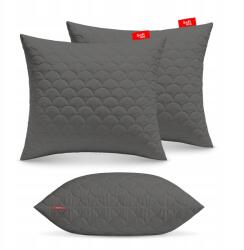 Softimi Allergiamentes Párna 2X60X70cm Szett Alváshoz, Stegelt Szürke, Lengyel (2-PILLOW-60x70-GRAY)