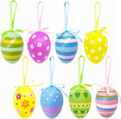 Aviski 24 db-os Húsvéti Tojás Dísz Szett Akasztós, Többszínű Hímestojások (B09L6WC42X)