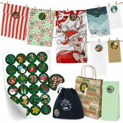 Allbag Adventi Kalendárium Készítsd El Magad Karácsonyi Diy Ökológiai Készlet 24 db (KALENDARZ003)