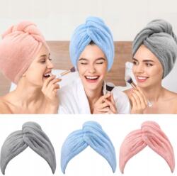 BOTC Hajturbán mikroszálas törölköző a hajszárításhoz, 3 darabos szett (Hair Towel)