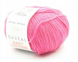 Gazzal Baby Cotton Gazzal Fonal színe 3461 neon rózsaszín (BABYCOTTON-GAZZAL)