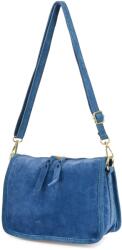 Beltimore Bőr postás táska női velúr láda (B64bluejeans)