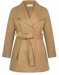  Hanna Nikole Női Kabát Övvel Elegáns Meleg Barna 50-es Méret (B0DB5RR41V)