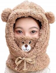 EdiBazzar Sapkakomfort meleg kapucnis női macifülekkel téli Beanie Hipster (5905884060827)