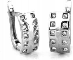 Lovrin Ezüst 925 fülbevaló, angol kapcsos, cirkónia kövekkel, elegáns díszdobozban