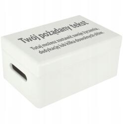 Creative Deco Gravírozott doboz születésnapi ajándék saját szöveggel uv nyomtatás 30x20x14cm (JANCDSD130CUSTOMWISHTEXTBOXFBM-W)