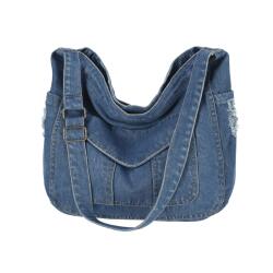  Női farmer táska - shopper bag street Y2K stílus, válltáska crossbody