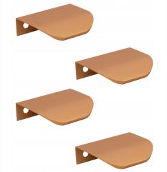 B&B 4 db 50 mm-es rézszínű, lekerekített élfogantyú szekrényekhez (Z4 U108 L50 MI)