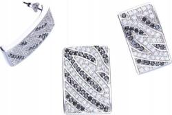 Lovrin Ezüst szett 925 téglalapok cirkóniákkal 14, 35g exkluzív design ajándék (Lovrin 54571)