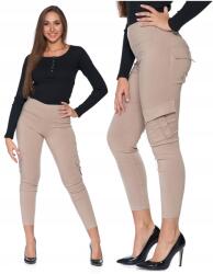 Moraj Női Push-up fenékformáló Nadrág bézs Moraj zsebekkel XL